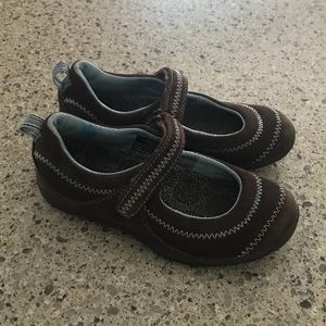 Girls LL Bean Suede Mary Janes, Sz 13, Exc Cond